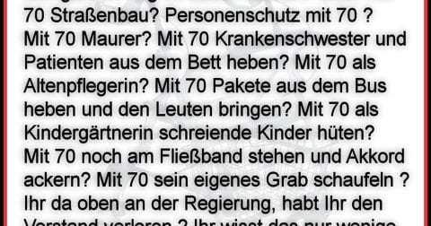 Rente mit 73