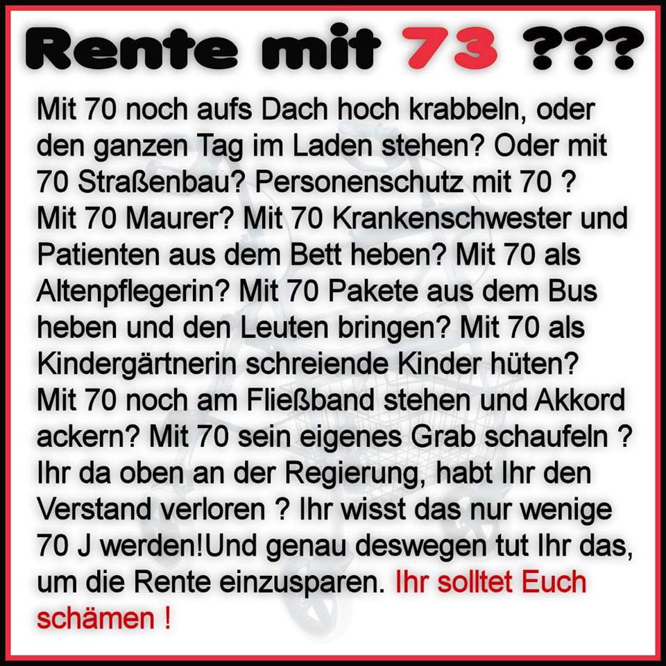 Rente mit 73